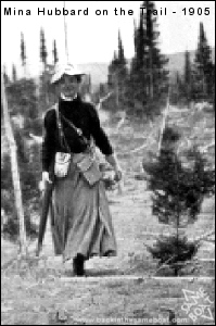 Mina Hubbard on the Trail - 1905 - A Tamia Nelson Article on Backinthesameboat.com